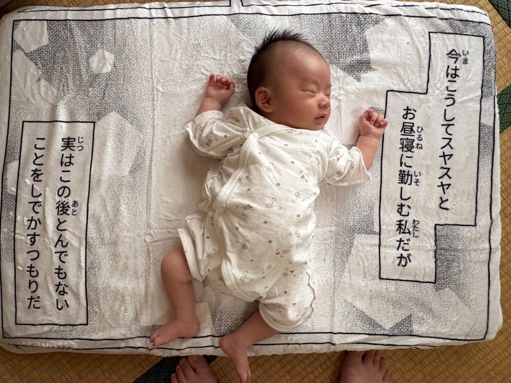 プレゼントのブランケット（＠meltlip1313さんより提供）