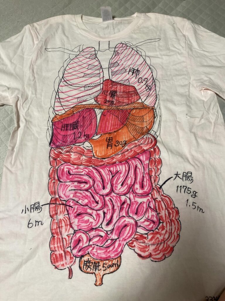 娘さんが作ったTシャツ①（＠u_uns_3023さんより提供）
