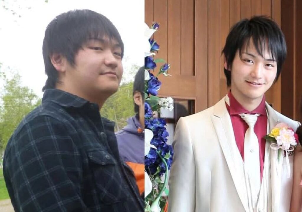 ダイエット前後（＠japan.torusさんより提供）