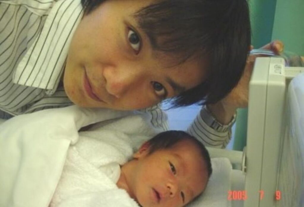 生まれた頃の息子さん（＠shinjimatsutaniさんより提供）