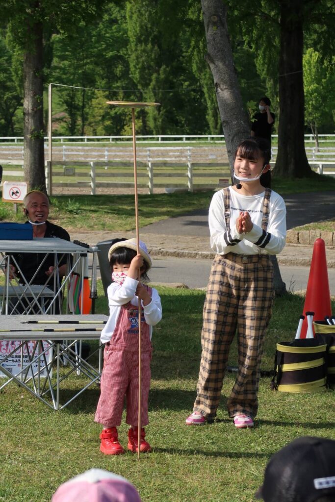 ゆうかちゃんがデビューしたとき（＠yoshida.daidogeiさんより提供）