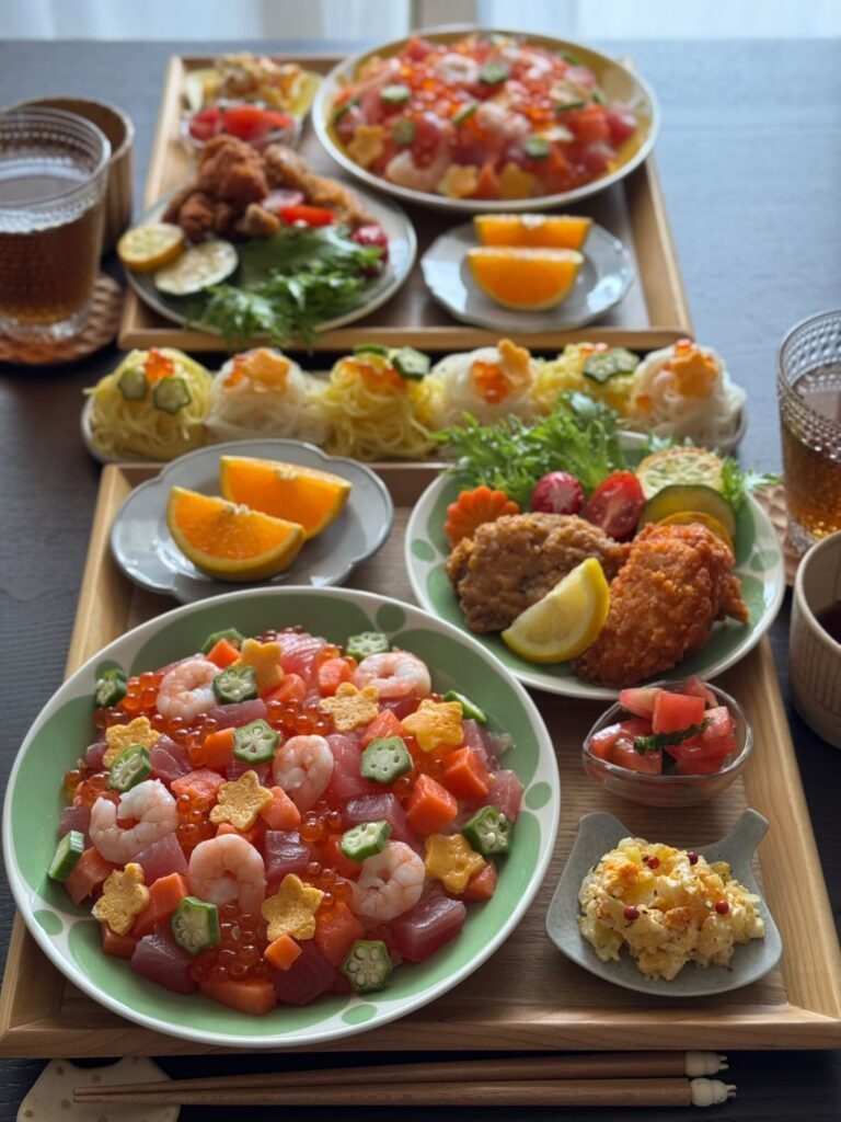 ママさん特製七夕ご飯（@matakayo0719さんより提供）