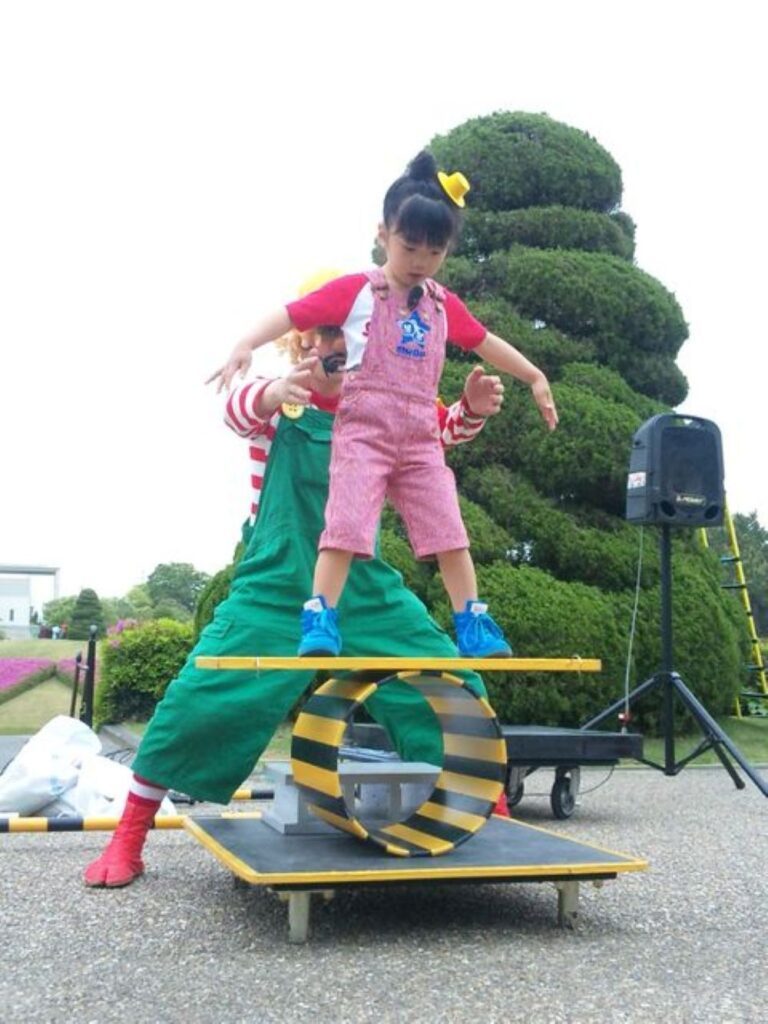 長女さんがデビューしたとき（＠yoshida.daidogeiさんより提供）