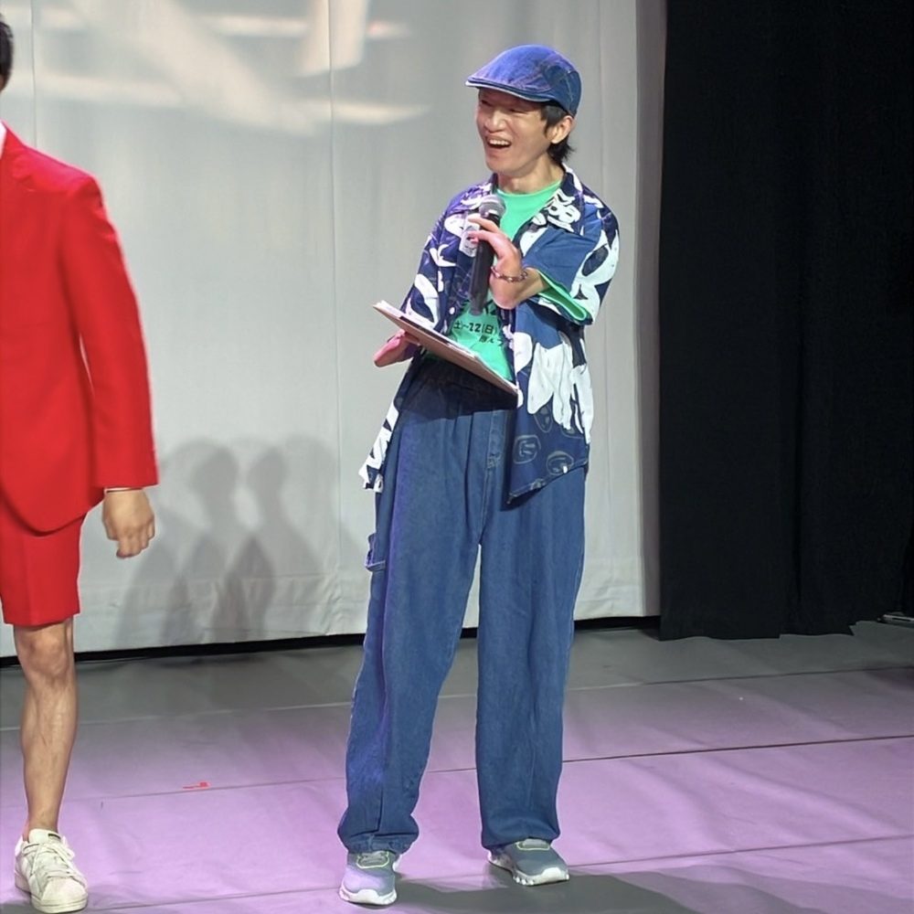 イベントのMCを務めるなみきさん（@namiki_handmadeさんより提供）