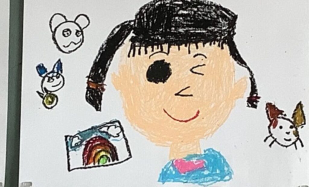 娘さんが描いた絵（＠xoxo.4u.ykyさんより提供）