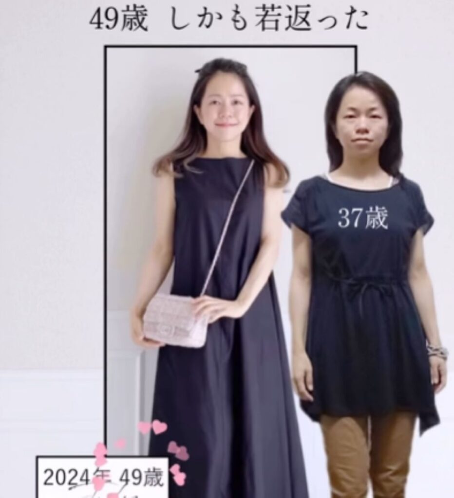 49歳の頃（＠kozue_sewingさんより提供）