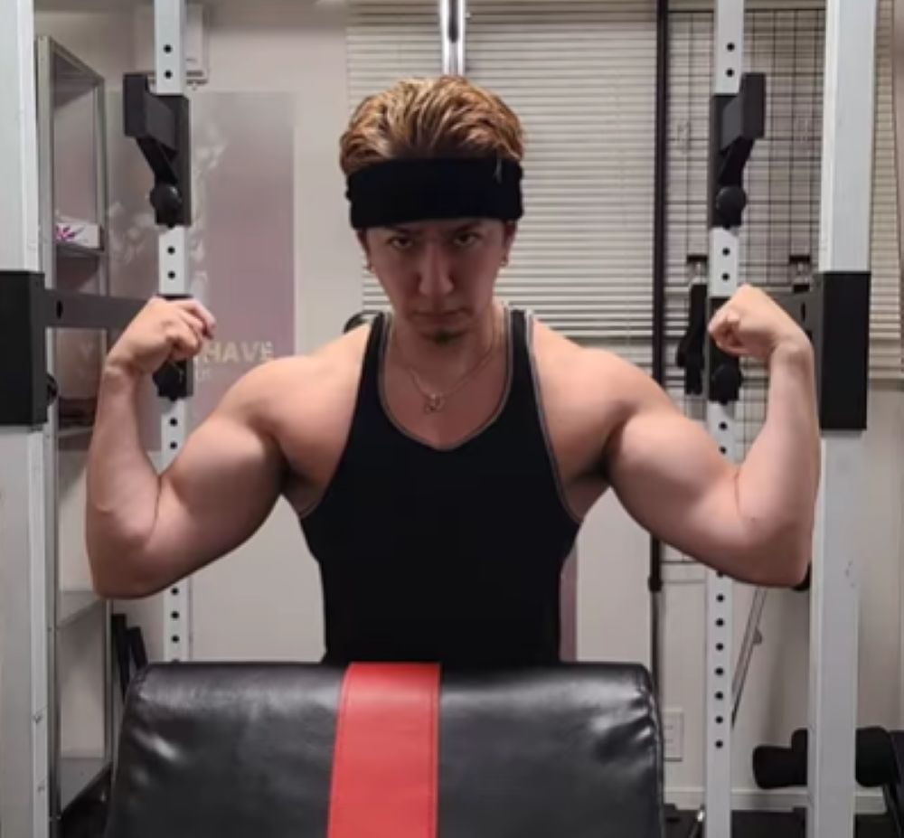 筋肉のついた腕（＠takuma_matsumoto_さんより提供）