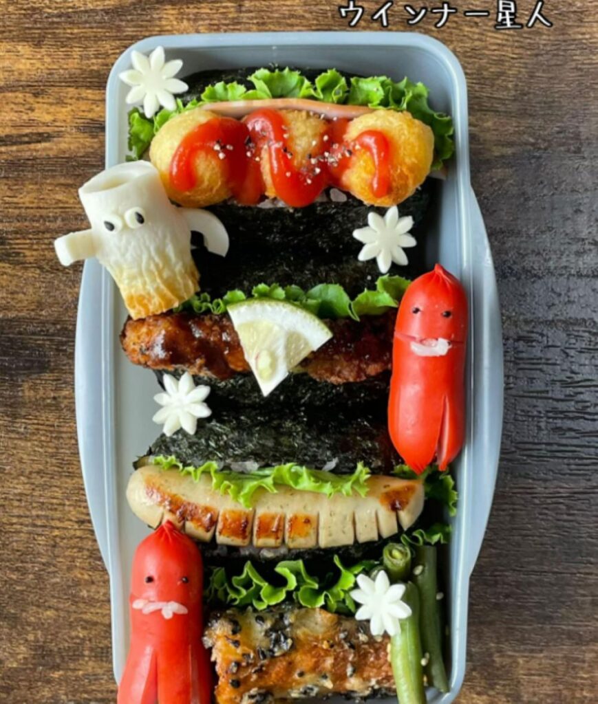 ウインナー星人弁当（＠oisii_nioiさんより提供）
