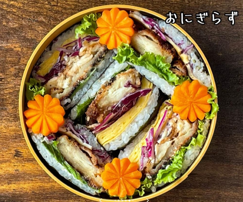 おにぎらず弁当（＠oisii_nioiさんより提供）