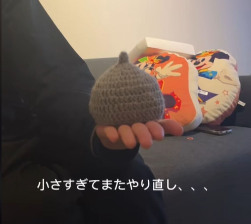 小さすぎてやり直すことも（＠spring45612さんより提供）