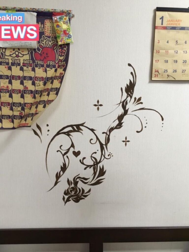 落書きを活かした絵に（＠SAKIDIY1さんより提供）