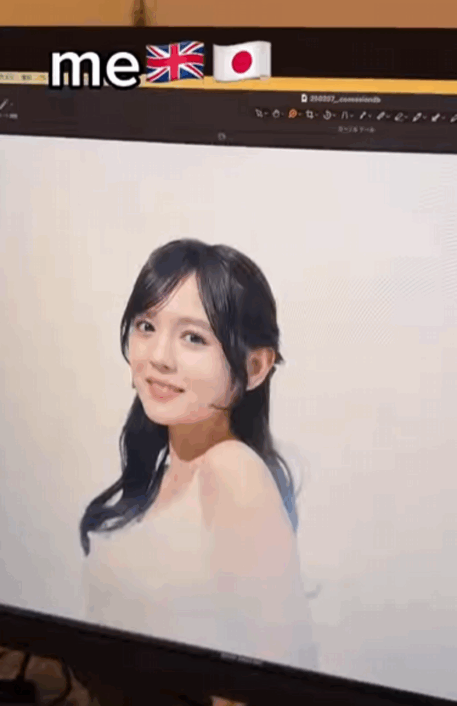 ご両親譲りの顔立ち（@ran_kitazawaさんより提供）