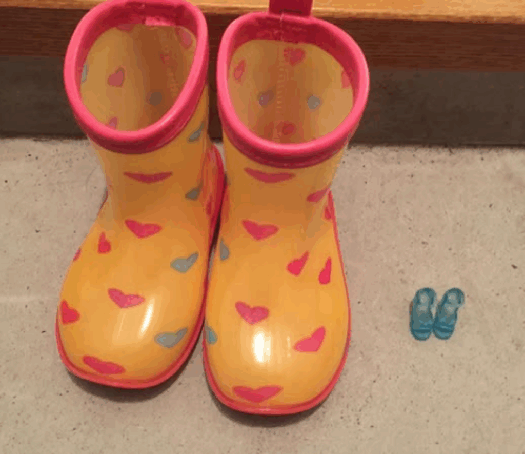 長靴の横には…（@mana___114さんより提供）