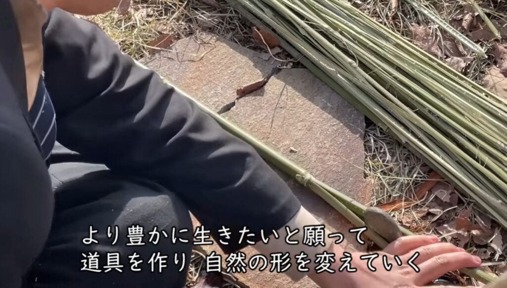 割いていきます（@shumatsujomonjinさんより提供）