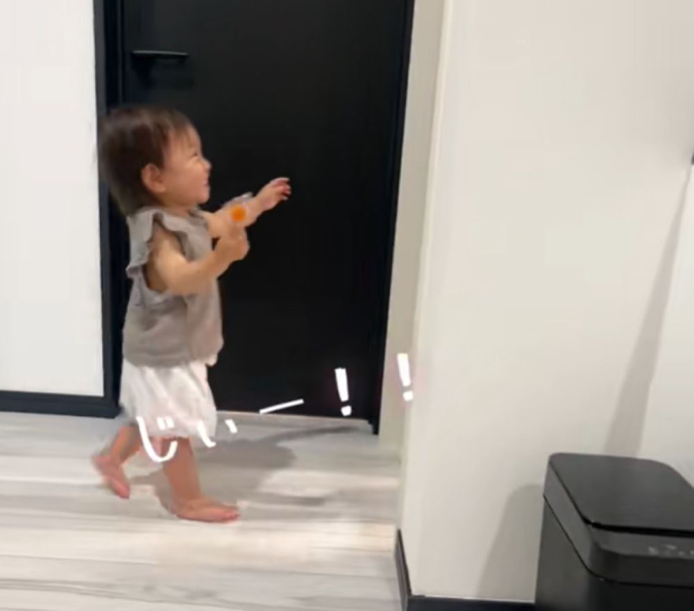 大喜びで迎えます（＠emmasara1205さんより提供）