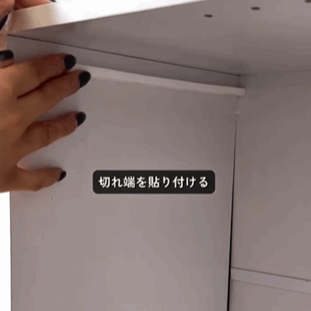 切れ端をボックスの内側に貼り付ける（＠emi_noieさんより提供）