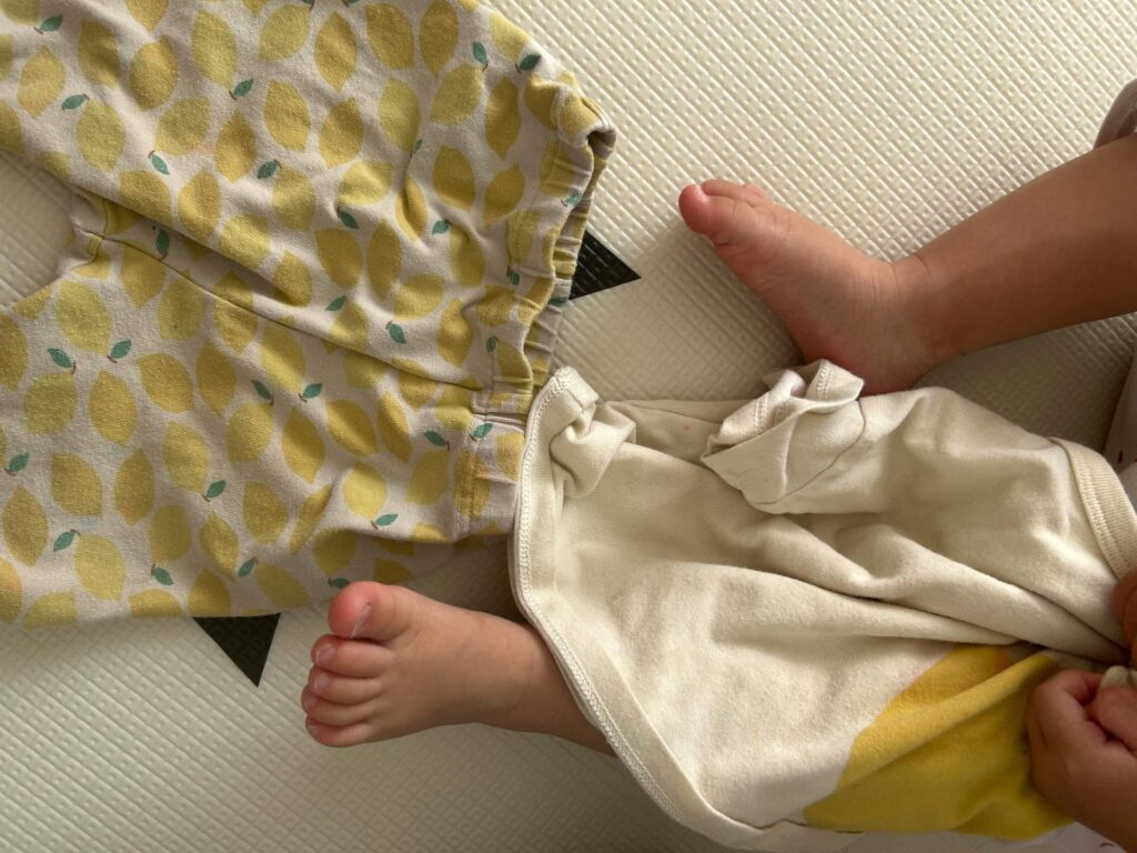 洗濯後、汚れがきれいに落ちました！（＠ebimayo_mamaさんより提供）