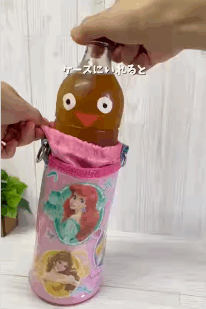 結露が気になる場合はタオルやボトルカバーで包む（＠nyanmama_kurashiさんより提供）