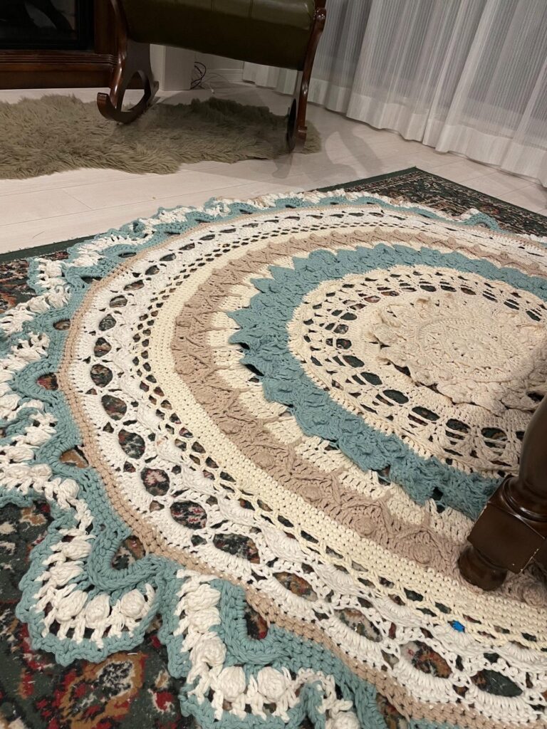 完成したラグ①（＠mdtwin_tuu.naaさんより提供）