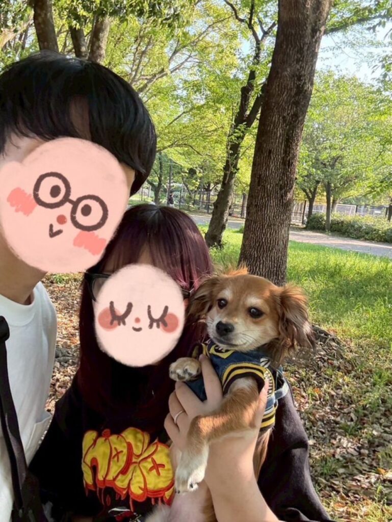 ご夫婦ときなこちゃん（＠user1232567490502さんより提供）