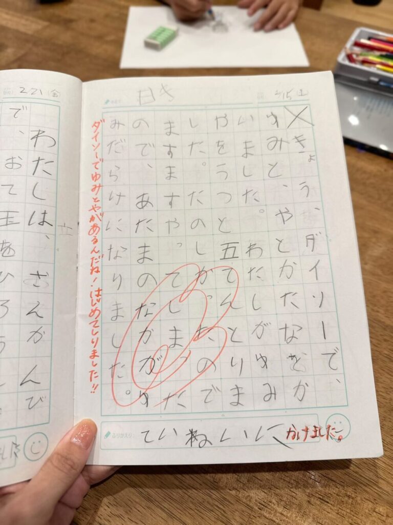 文章を書くのが好きな娘さん（@mogx2clubさんより提供）