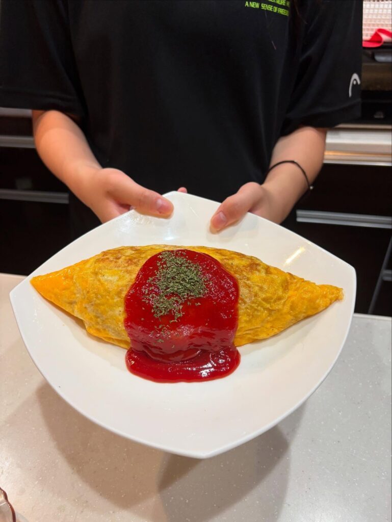 完成したオムライス（＠tomoyo6066さんより提供）