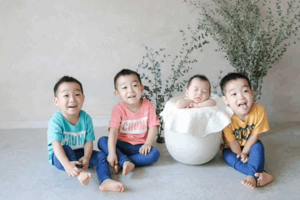 4人の子どもたち（＠asuka_4kids__さんより提供）