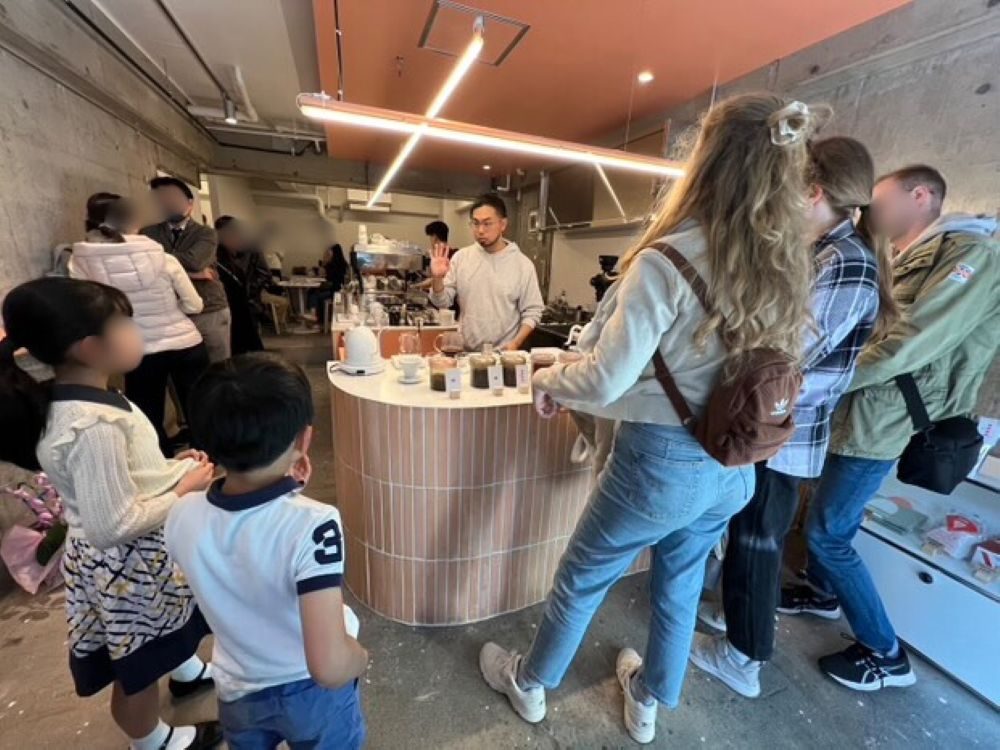 コーヒーショップの様子（＠dr_barista_tamakiさんより提供）