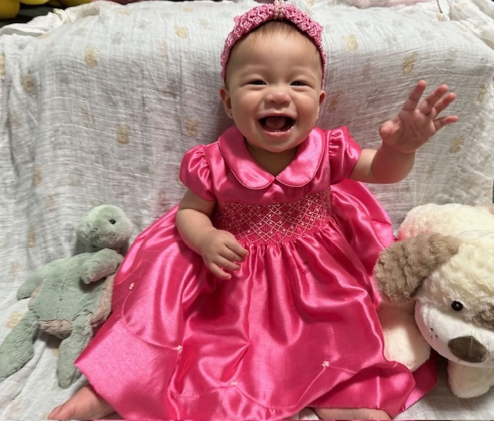 生後7ヶ月の娘さん②（＠musume.chan22さんより提供）