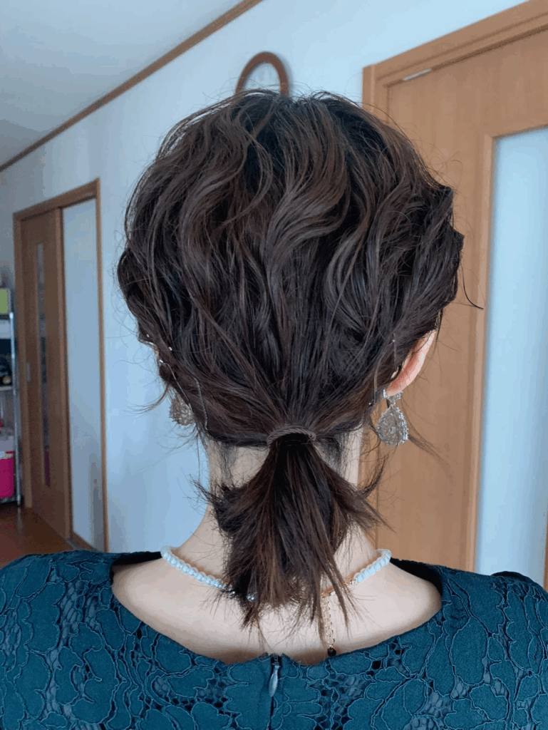 くせ毛を伸ばしている頃（＠curly_hacciさんより提供）