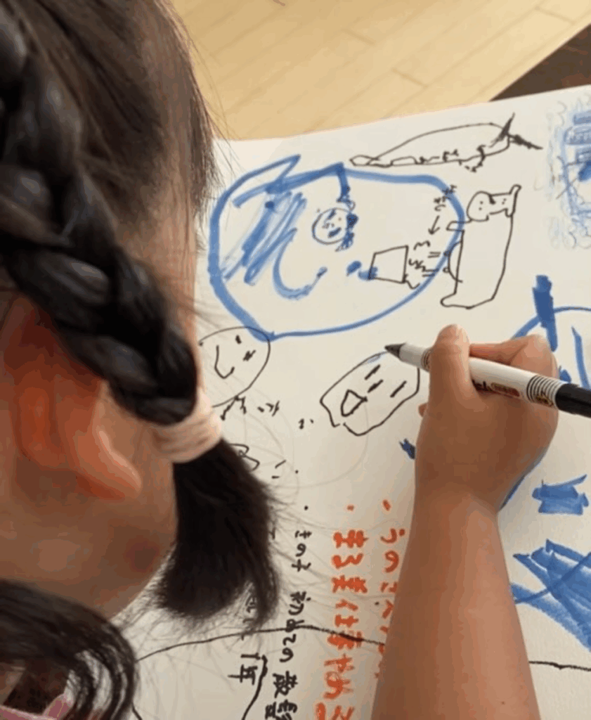 【実際の写真】娘さんの書いた絵