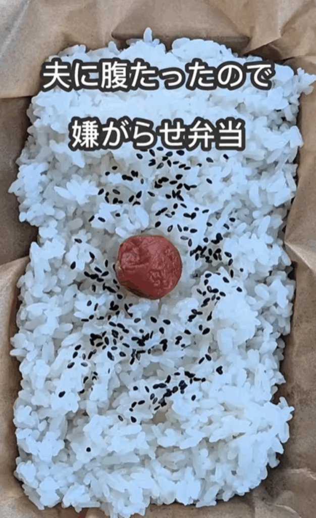 嫌がらせ弁当（@kinako_obento_さんより提供）