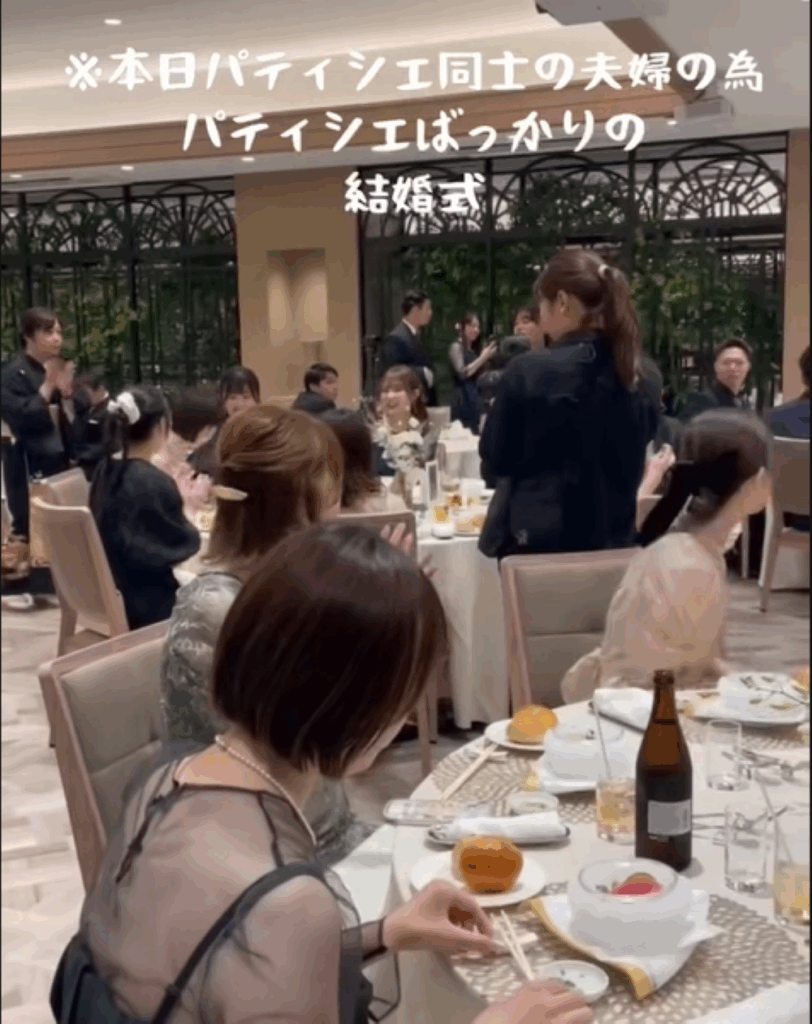 結婚式の様子（＠megucafeさんより提供）