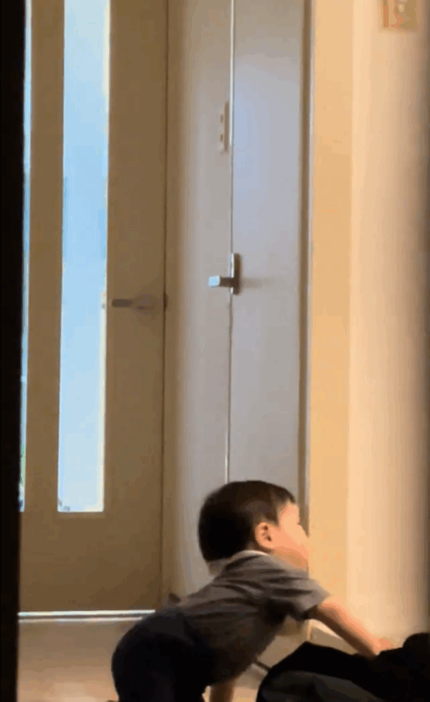 ついて行く弟くん①（＠oyabakapapa3710さんより提供）