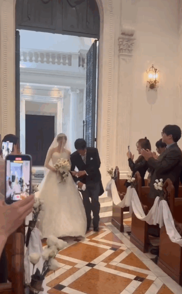 少しよろけるお父さん（@to015さんより提供）