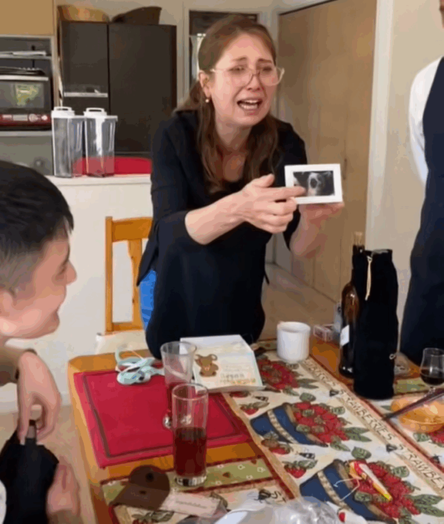 プレゼントに入っていたエコー写真（＠welina260さんより提供）