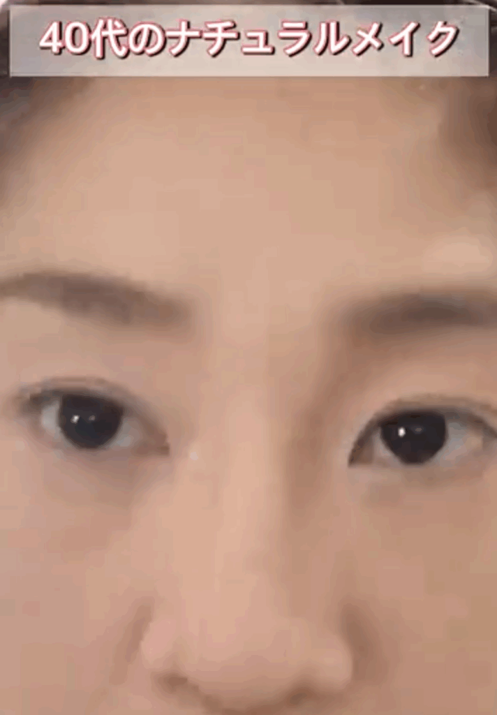 眉を描いた状態（@ikuyochanさんより提供）