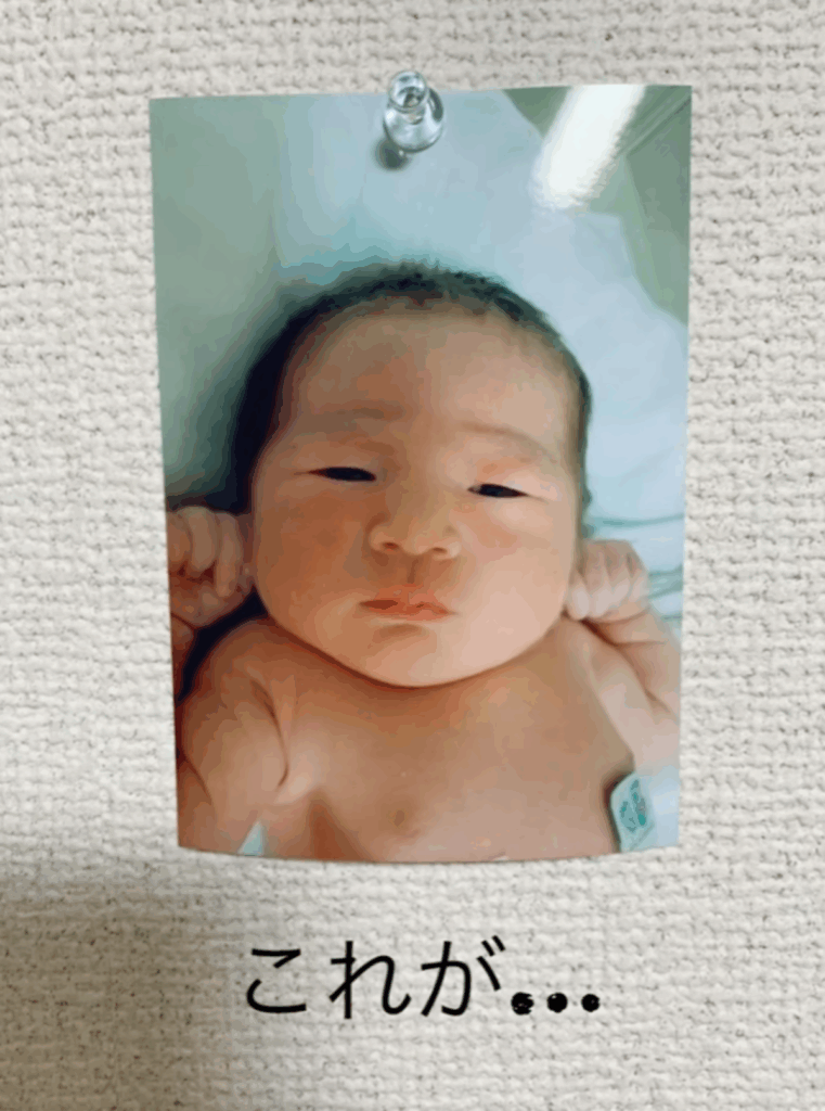 生まれたばかりの娘さん（@nano.to.araさんより提供）