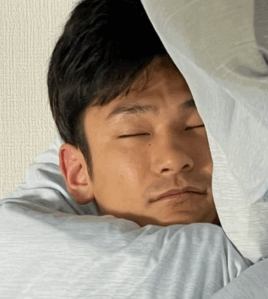 パパさんの寝顔（@harapekochan1さんより提供）