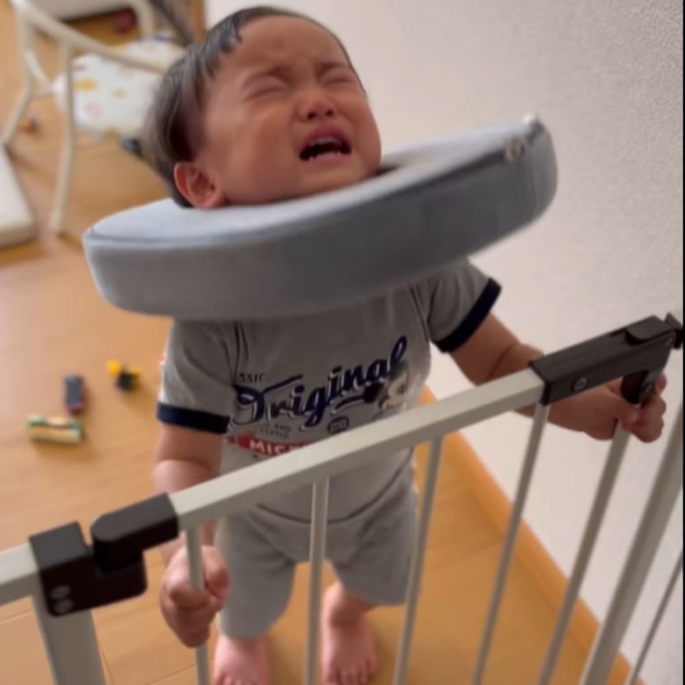 首にクッションが…（ ＠tsubakiti720さんより提供）