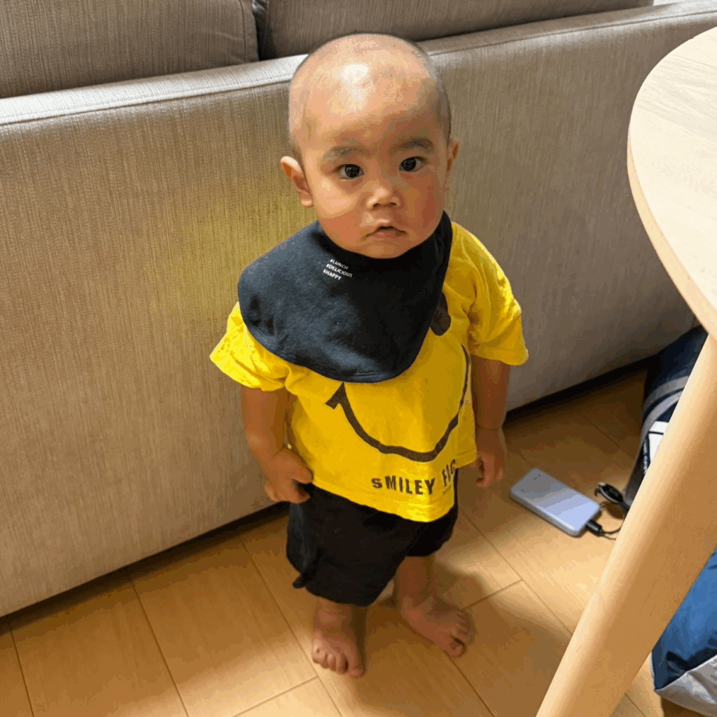 現在の息子さん（@aochill_babyさんより提供）