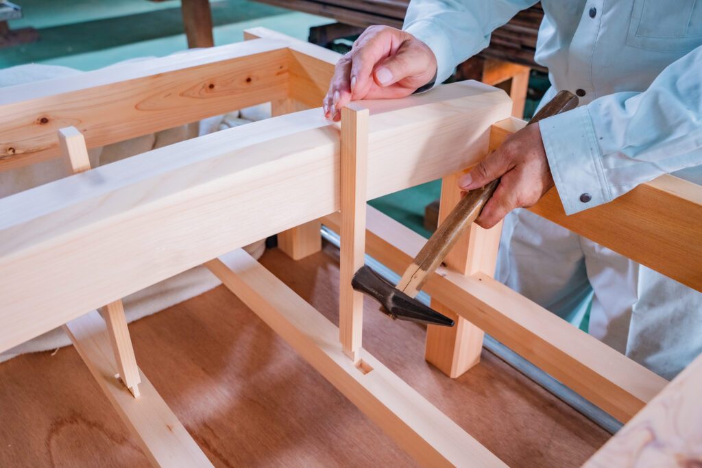 組み立ての様子（＠osanpobiyorisさんより提供）