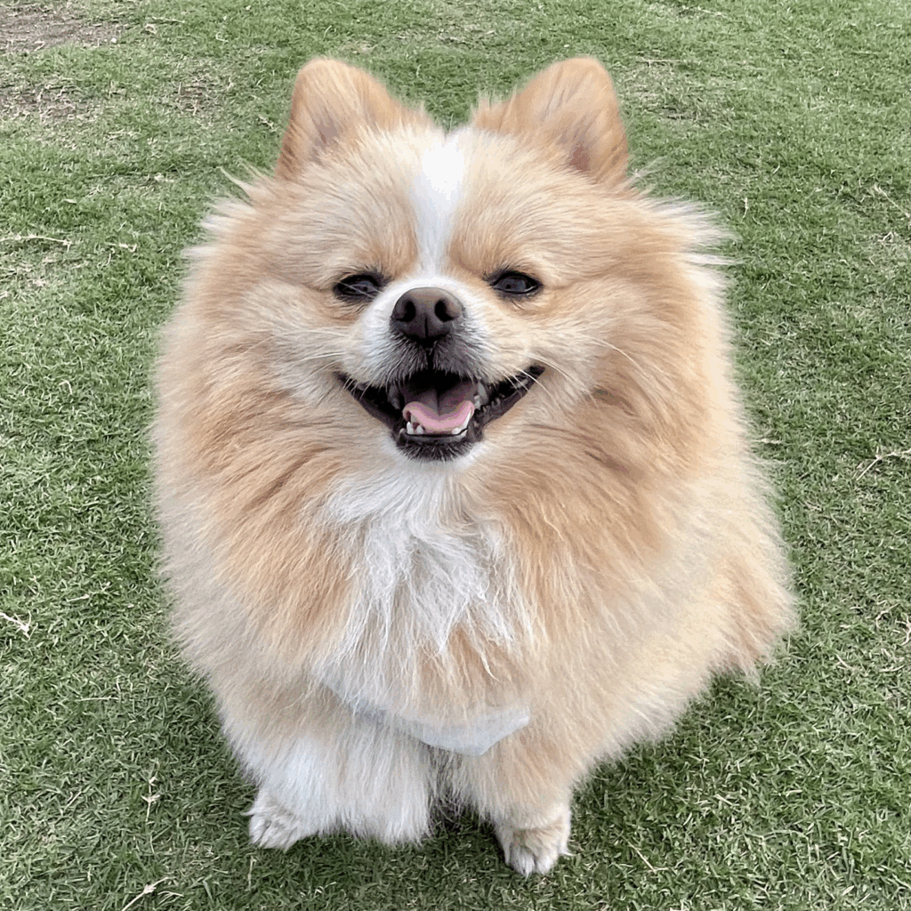 お出かけ大好き♪（@pomepomePicardyさんより提供）