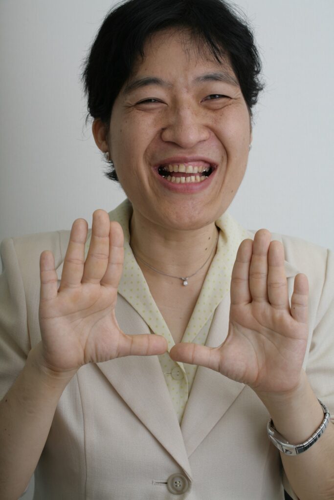 病気啓蒙活動時（40歳）（山中さんより提供）