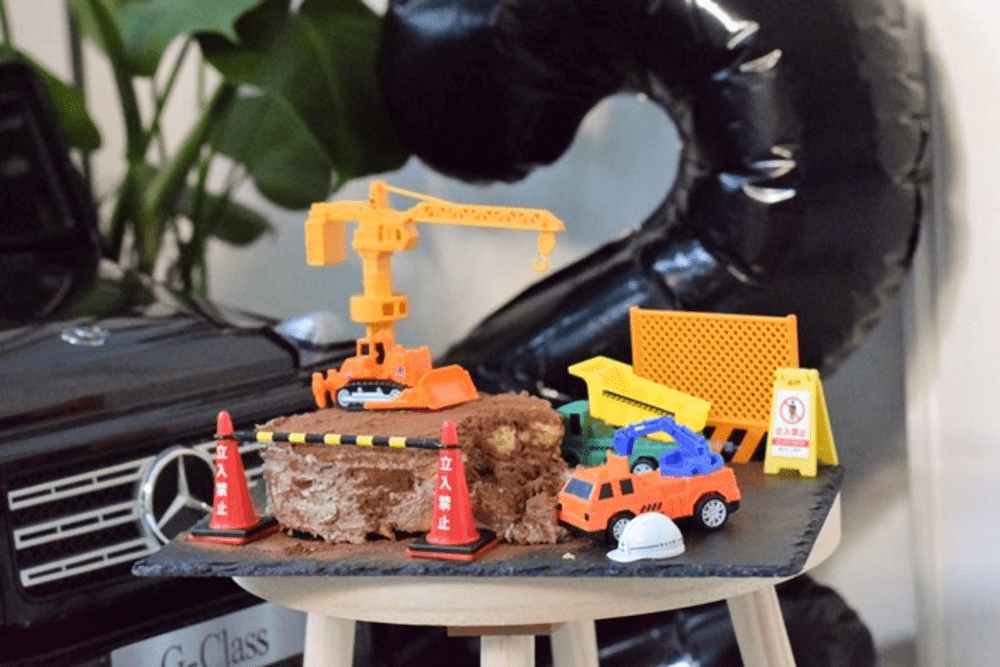 工事中に見えるようデコレーション（＠_____aran_さんより提供）