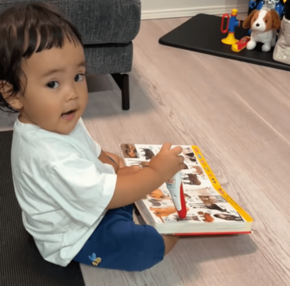 絵本で勉強中！（@kyu_pi4さんの投稿より）