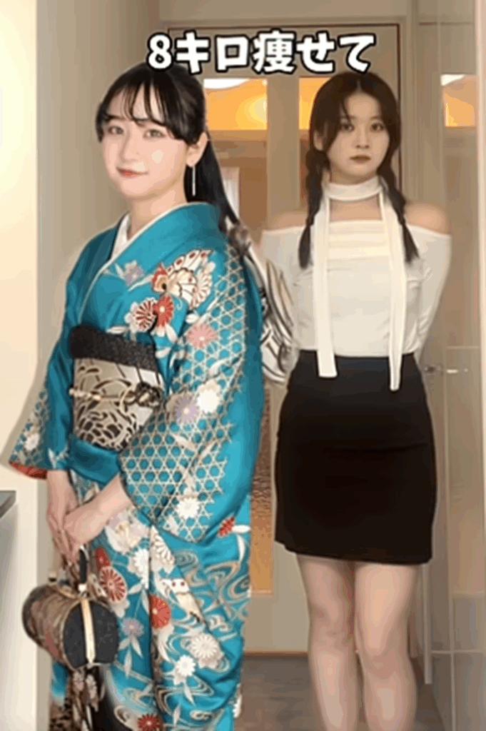 痩せる前と後（@shuni_monologueさんより提供）