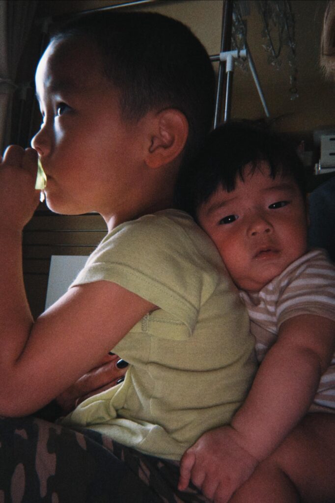 息子さんたちの様子②（＠12mooogtさんより提供）