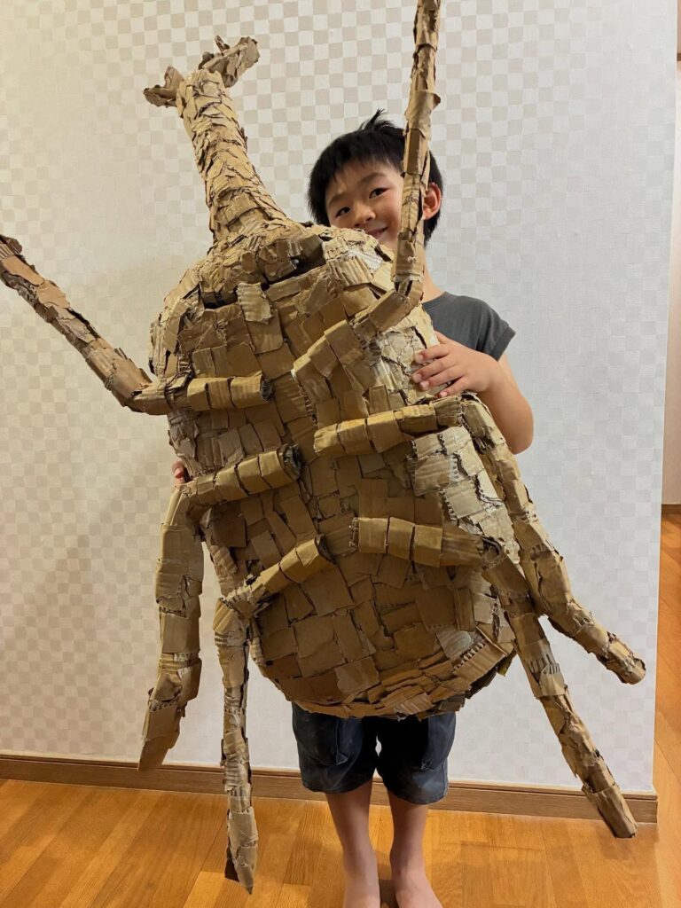 完成したカブトムシ②（＠ma.koubouさんより提供）