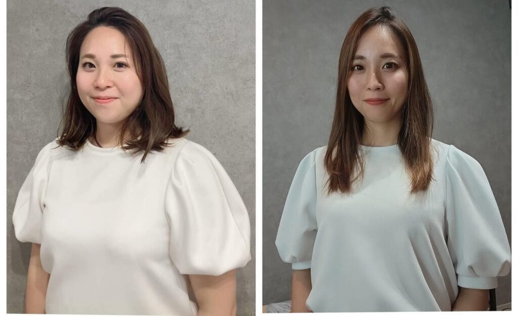 ビフォーアフター（＠1129_alniyat_さんより提供）